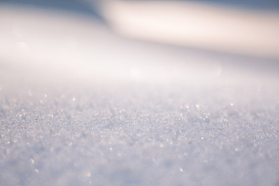 地面上白雪的特写