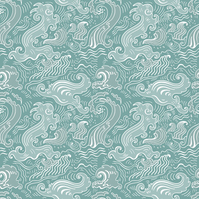 海浪。无缝的背景
