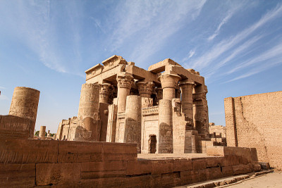 宏伟的Kom Ombo神庙埃及神索贝克