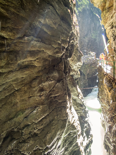 奥尔高Oberstdorf和Kleinwalsertal之间的Breitachklamm