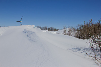 大雪堆