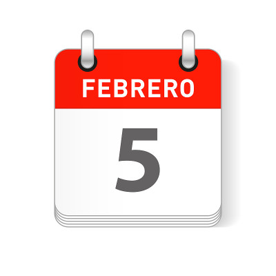 2月5日，1月5日日历设计