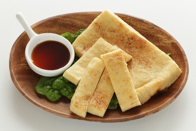 亚洲食品，油炸豆腐，烤酱油为素食形象