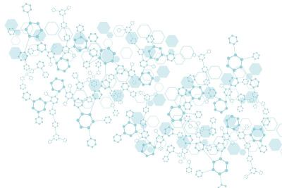 科学网络格局，连接线与点。技术六边形结构或分子连接元件。