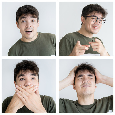 卷发帅哥学生人像集