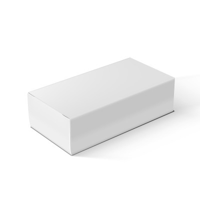 Realistic White Package Gift Box. For Software, El