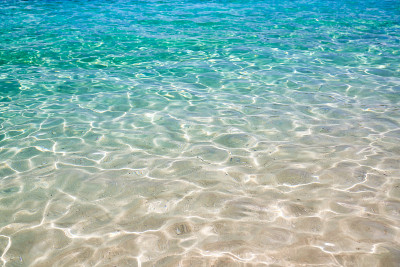 清晰的海水表面背景