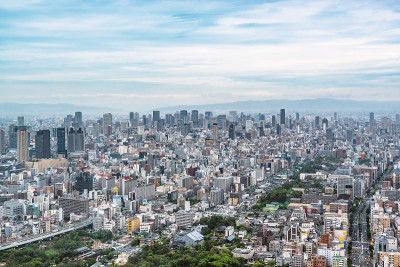大阪市的城市景观