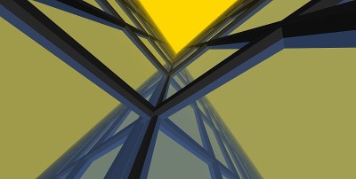 3D插图建筑建筑。