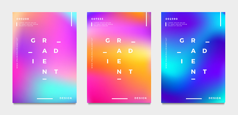 Abstract gradient poster and cover design_模板素材-稿定设计