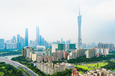 广州珠江新城天际线