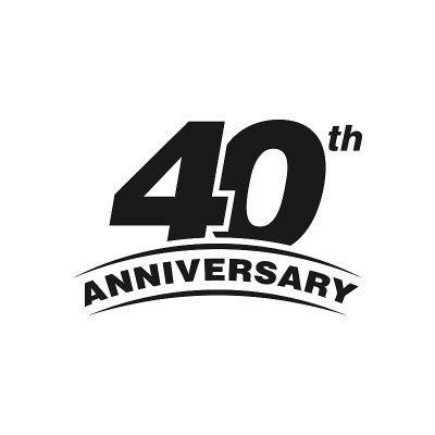 40周年庆典矢量股票插图设计模板