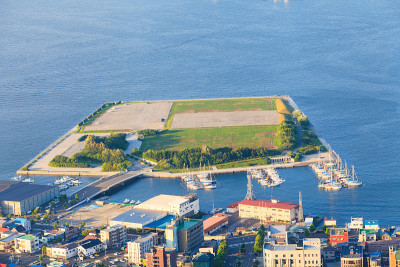 函馆山的函馆城市景观
