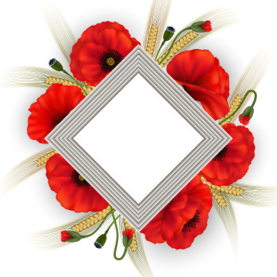 Floral card template