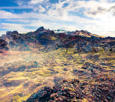 克拉夫拉火山的蒸汽水域