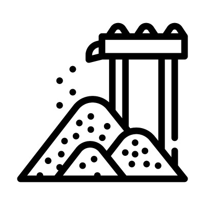 废弃物为生产生物燃料线图标矢量插图