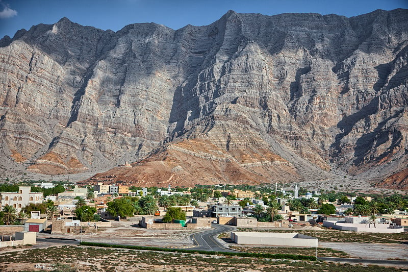 阿曼穆桑达姆半岛Bukha令人惊叹的山景