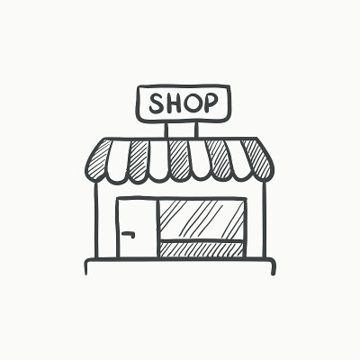 商店商店草图图标