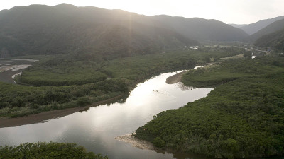 岛上美丽的河流