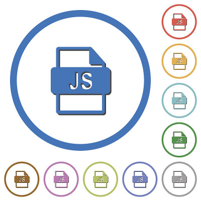 JS文件格式图标的阴影和轮廓