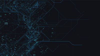 Vector abstract colorful big data tech net. Inform