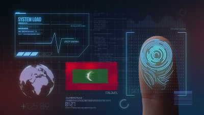 指纹生物扫描识别系统。马尔代夫国籍