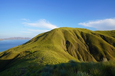 壮丽的景色Gili Lawa岛的纳闽巴霍
