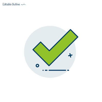 Tick mark, Right icon, correct sign, accept,  posi