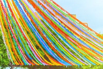彩旗街道装饰