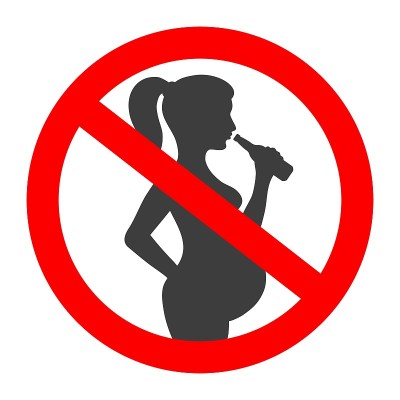 孕妇请勿饮酒标志