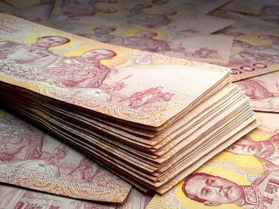 泰国的钞票。Thaibaht账单。那有100泰铢。商业、金融背景。