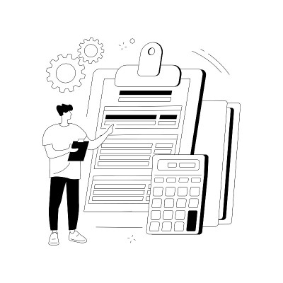 报告你的收入抽象概念矢量插图。