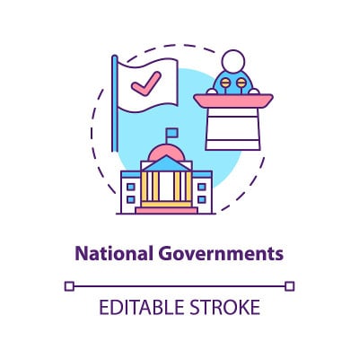 国家政府概念图标