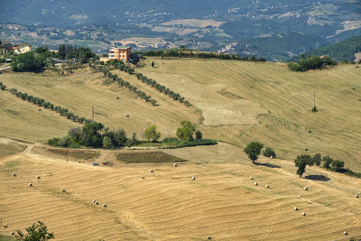 夏天，Teramo (Abruzzi)附近的景观