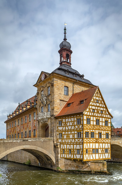 古老的市政厅(Altes Rathaus)，班贝格，德国
