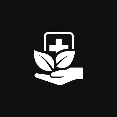 替代医学图标。平面设计
