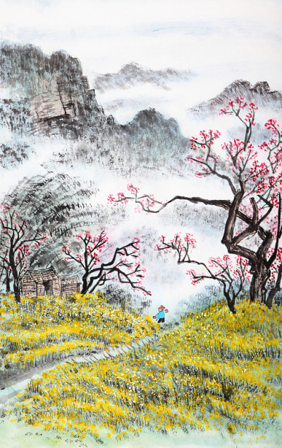 国画、山水画
