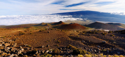 夏威夷大岛上莫纳罗亚火山的壮丽景色。