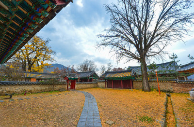韩国全州乡球儒家之秋景