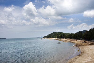 泰国湾春丰湾的沙里海滩