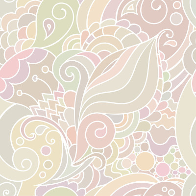 Seamless vector colorful pattern with abstract zen