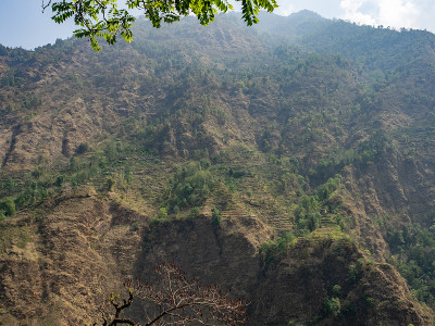 在潘山徒步旅行