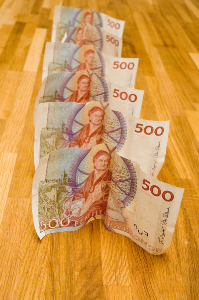 瑞典500克朗纸币