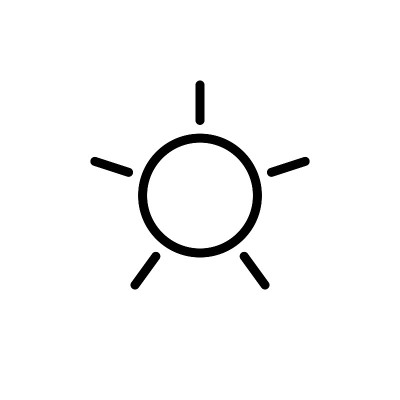 插图向量图形的太阳图标模板