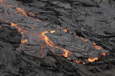 火山喷发和熔岩场
