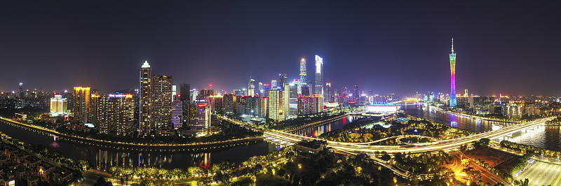 中国广东省广州市夜景