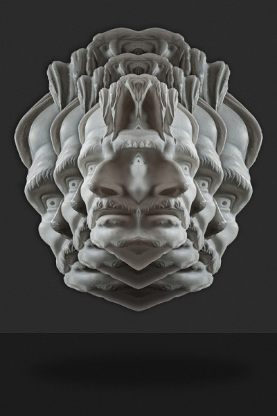 波普艺术风格的石膏仿古人脸拼贴画。现代创意概念形象与古代雕像头像。电子杂志的文化。当代艺术海报。时髦