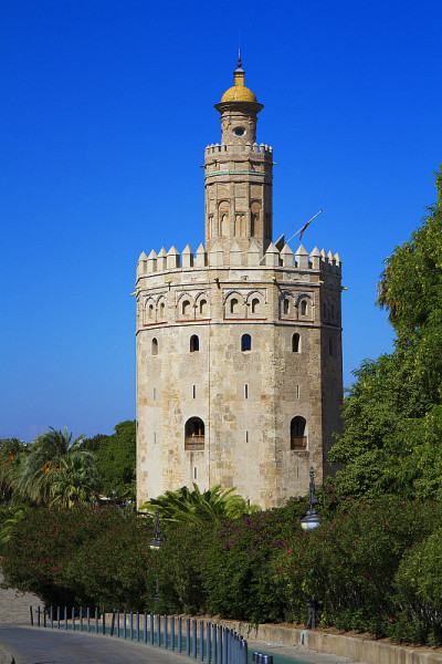 Torre del Oro，塞维利亚，西班牙。