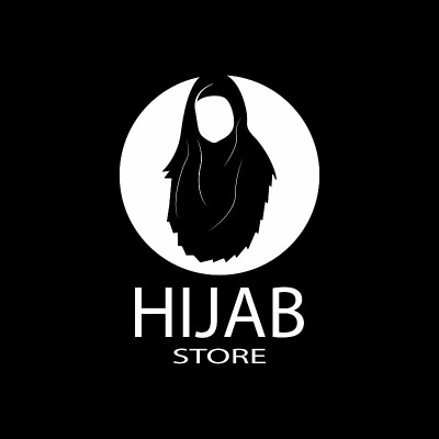 Woman hijab stylized  vector illustration