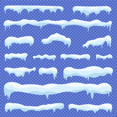 雪球和雪。
